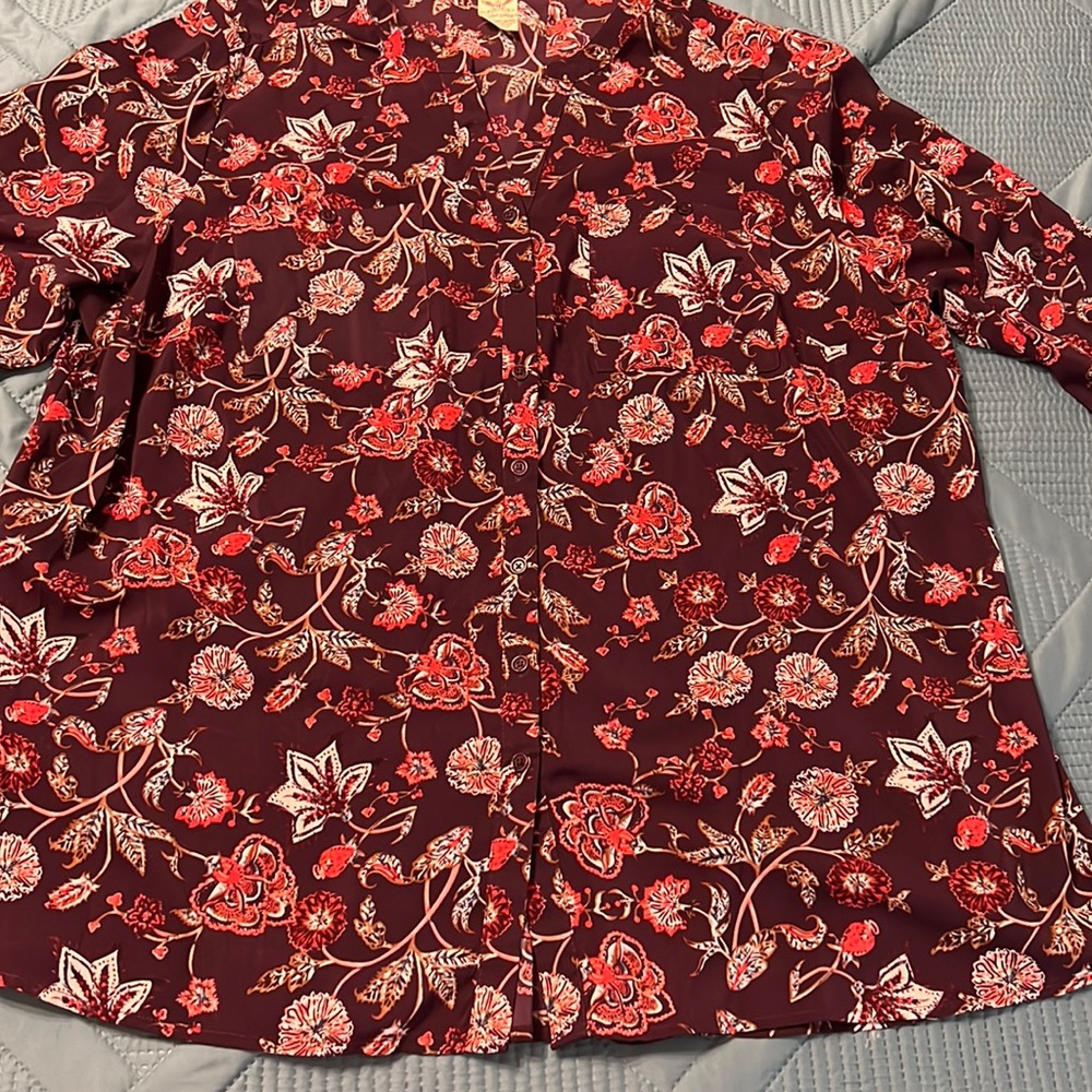 3/4 sleeves button shirt